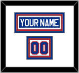 United States Men’s Hockey Nameplate & Number (Shoulder) - 1980 Olympics Home White - Triple Mat 1