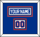 United States Men’s Hockey Nameplate & Number (Shoulder) - 1980 Olympics Home White - Triple Mat 2