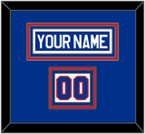 United States Men’s Hockey Nameplate & Number (Shoulder) - 1980 Olympics Home White - Triple Mat 2