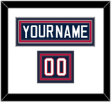 United States Men’s Hockey Nameplate & Number (Shoulder) - 2002 Olympics Home White - Triple Mat 1