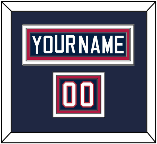 United States Men’s Hockey Nameplate & Number (Shoulder) - 2002 Olympics Home White - Premier Tier 2