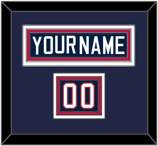United States Men’s Hockey Nameplate & Number (Shoulder) - 2002 Olympics Home White - Premier Tier 2