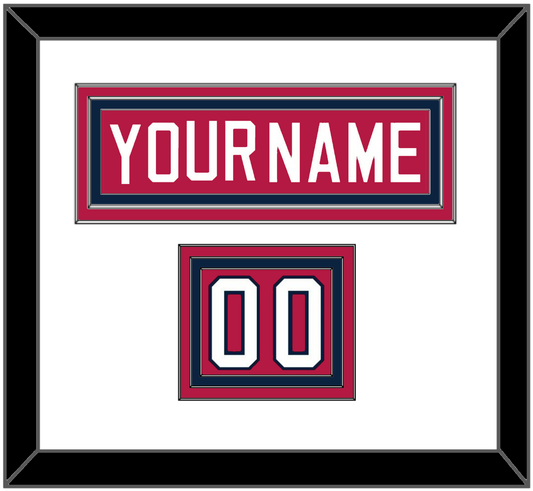 United States Men’s Hockey Nameplate & Number (Shoulder) - 2002 Olympics Road Blue - Premier Tier 1