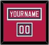 United States Men’s Hockey Nameplate & Number (Shoulder) - 2002 Olympics Road Blue - Triple Mat 2