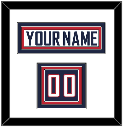 United States Men’s Hockey Nameplate & Number (Shoulder) - 2010 Olympics Home White - Premier Tier 1