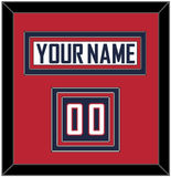 United States Men’s Hockey Nameplate & Number (Shoulder) - 2010 Olympics Home White - Triple Mat 2