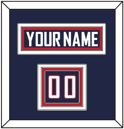 United States Men’s Hockey Nameplate & Number (Shoulder) - 2014 Olympics Home White - Premier Tier 2