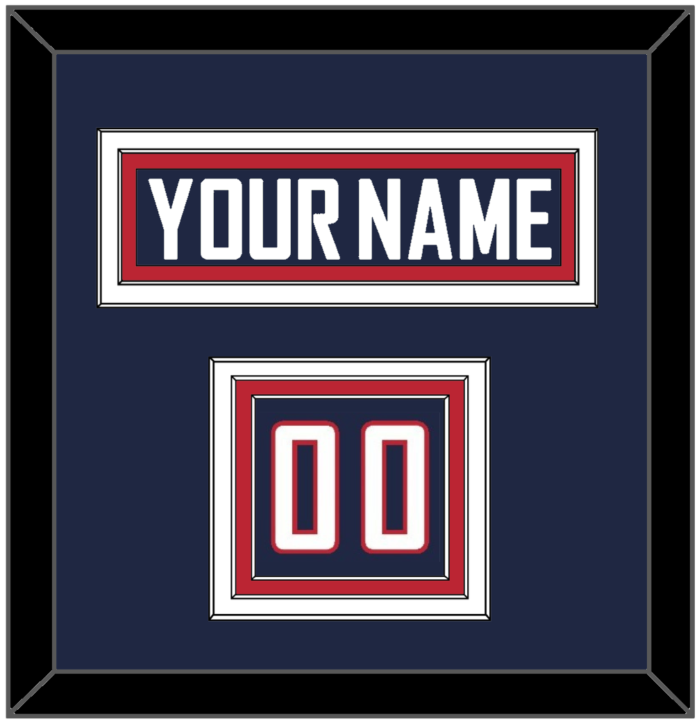 United States Men’s Hockey Nameplate & Number (Shoulder) - 2014 Olympics Home White - Premier Tier 2