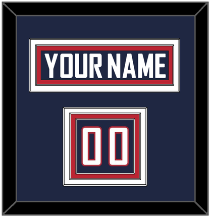 United States Men’s Hockey Nameplate & Number (Shoulder) - 2014 Olympics Home White - Premier Tier 2