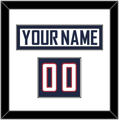 United States Men’s Hockey Nameplate & Number (Shoulder) - 2010 Olympics Home White - Essential Tier 1