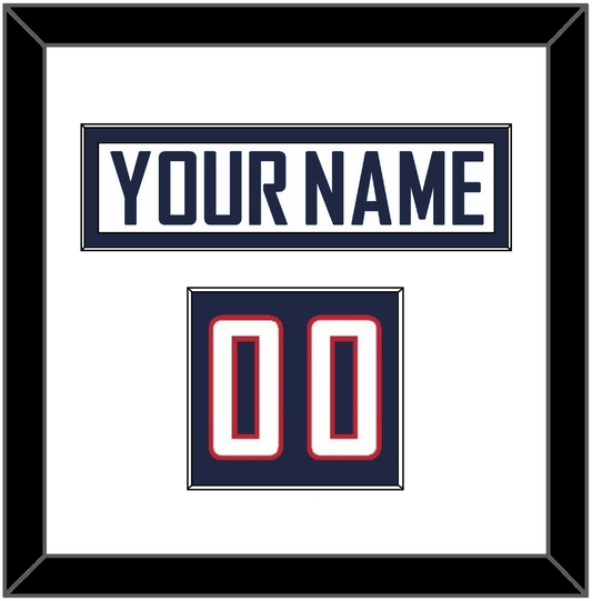 United States Men’s Hockey Nameplate & Number (Shoulder) - 2010 Olympics Home White - Essential Tier 1