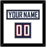 United States Men’s Hockey Nameplate & Number (Shoulder) - 2010 Olympics Home White - Single Mat 1