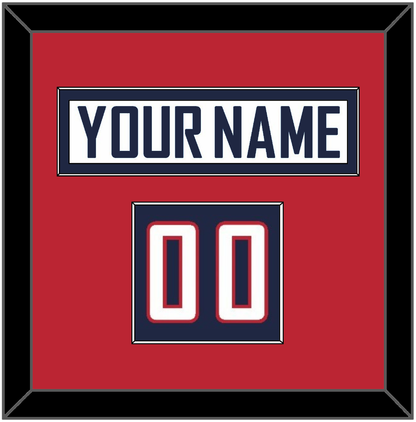 United States Men’s Hockey Nameplate & Number (Shoulder) - 2010 Olympics Home White - Essential Tier 2