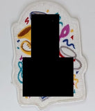 San Francisco Nameplate & Number (Back) Combined, With Super Bowl Patch - Road White - Double Mat 1