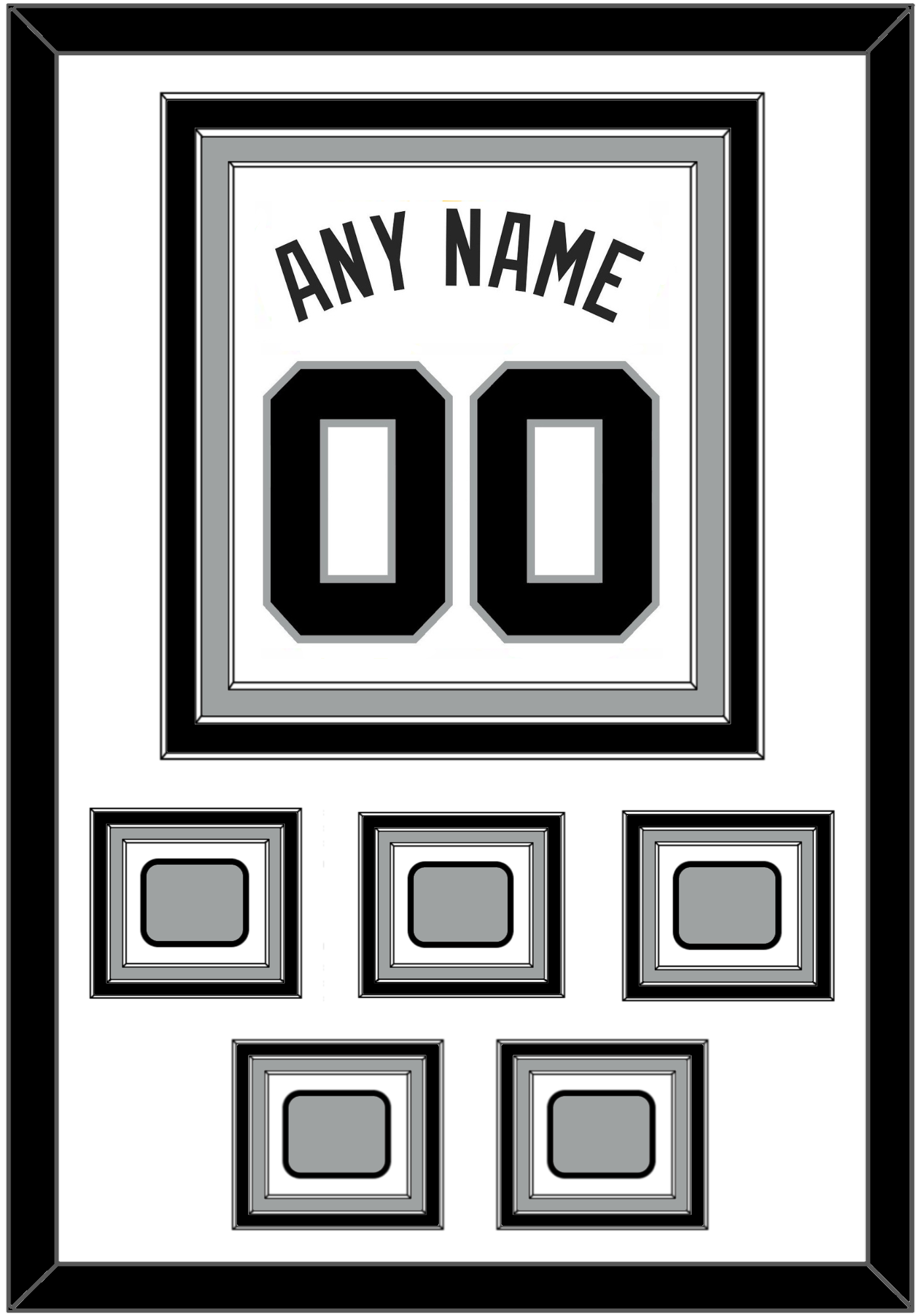 San Antonio Legacy Name & Full-Size Number - Combined