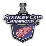 Detroit Nameplate & Stanley Cup 2008 Champions Patch - Road White (2007-2017) - Double Mat 1