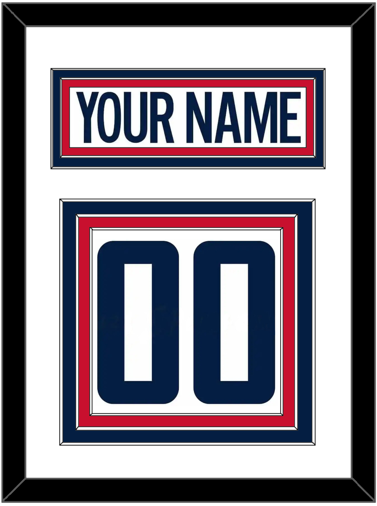 Washington Outdoor Game Nameplate & Full-Size Number - Split