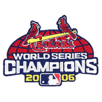 St. Louis Name & 2 World Series Champions Patches - Home White (2006-2012) - Premier Tier 4