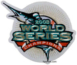 Florida Name & Number With 2003 World Series Champions Patch- Home White Pinstripes (2003-2011) - Single Mat 2