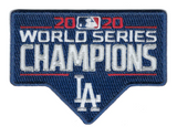 Los Angeles Name, Number & 2 World Series Champions Patches - Road Gray - Single Mat 2