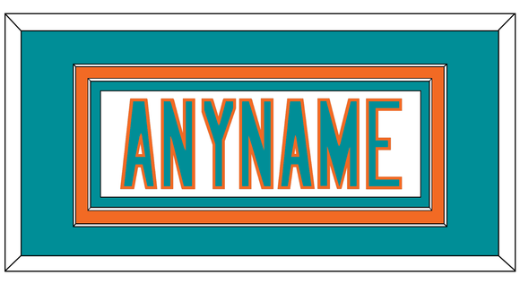 Miami Nameplate - White Jersey - Double Mat 2