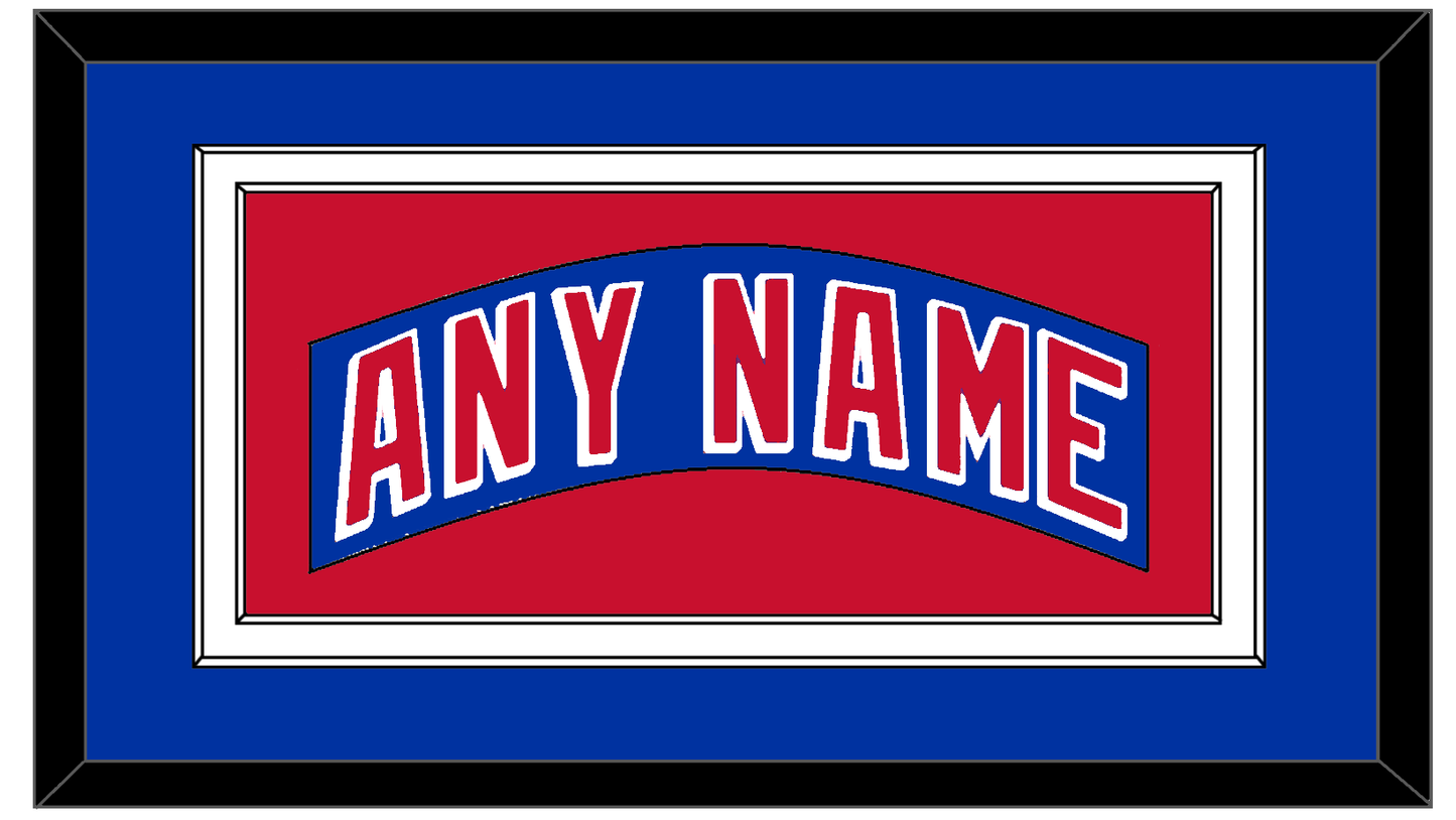 New York Nameplate - Home Blue - Signature Tier 2
