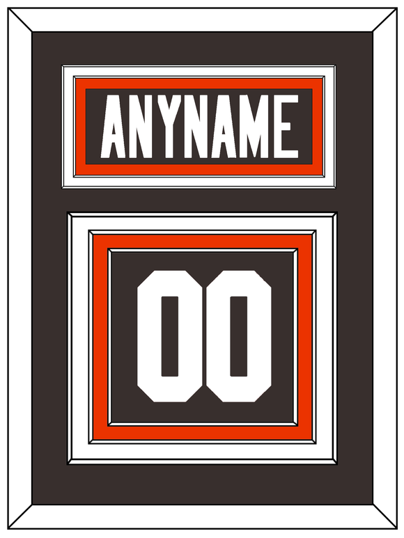 Cleveland Nameplate & Number (Back) - Home Brown - Triple Mat 2