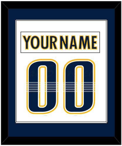 Nashville Nameplate & Number (Back) Combined - Road White - Essential Tier 2