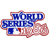 New York Nameplate, Number & World Series Patch - Home Pinstripes (1983-1986) - Triple Mat 1