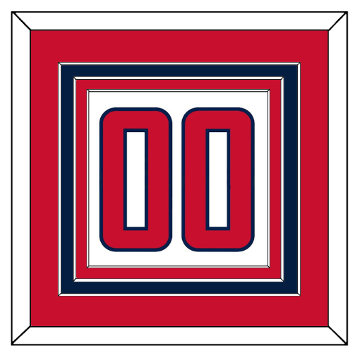 Washington Number (Back) - Road White - Premier Tier 2