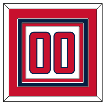 Washington Number (Back) - Road White - Premier Tier 2