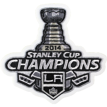 Los Angeles Nameplate & Stanley Cup Champions Patch - Road White - Signature Tier 2