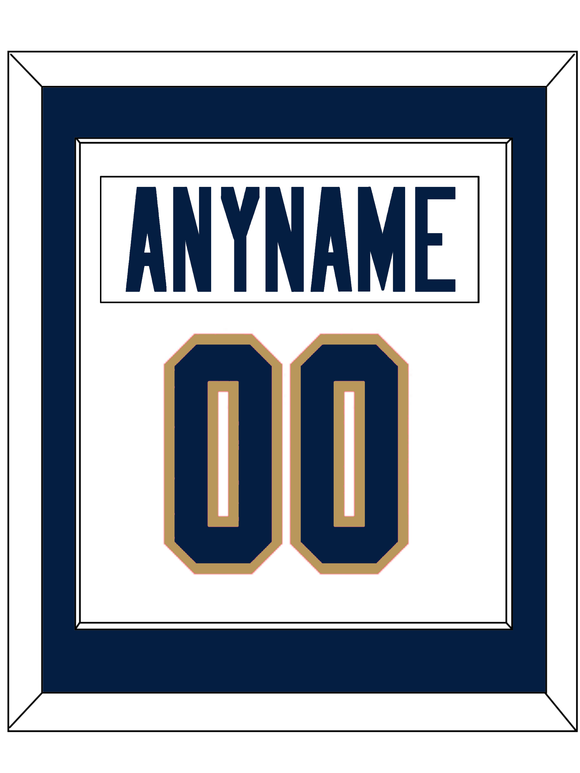 Florida Nameplate & Number (Back) Combined - Road White - Single Mat 2