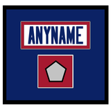 New York Nameplate & Super Bowl Jersey Patch - Road White (1980-1988) - Single Mat 3