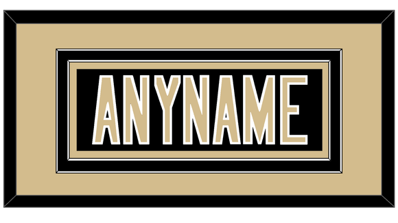 New Orleans Nameplate - Home Black - Double Mat 3