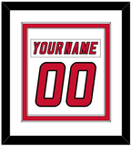 Carolina Nameplate & Number (Back) Combined - Home/Road White (2000-2007) - Double Mat 1