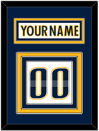 Nashville Nameplate & Number (Back) - Road White - Premier Tier 3
