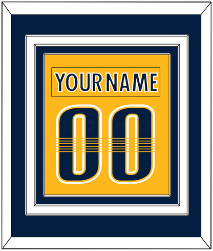 Nashville Nameplate & Number (Back) Combined - Home Gold - Premier Tier 3