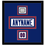 New York Nameplate, Number (Shoulder) & Super Bowl Jersey Patch - Road White (1980-1988) - Triple Mat 2