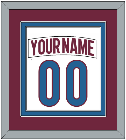 Colorado Nameplate & Number (Back) Combined - Road White - Signature Tier 3