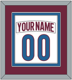 Colorado Nameplate & Number (Back) Combined - Road White - Double Mat 3