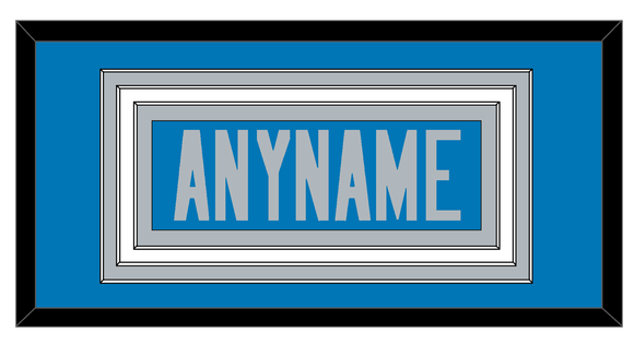 Detroit Nameplate - Home Blue - Triple Mat 1