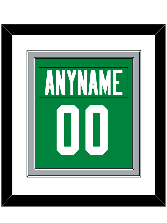 Dallas Nameplate & Number (Back) Combined - Home Green - Double Mat 2