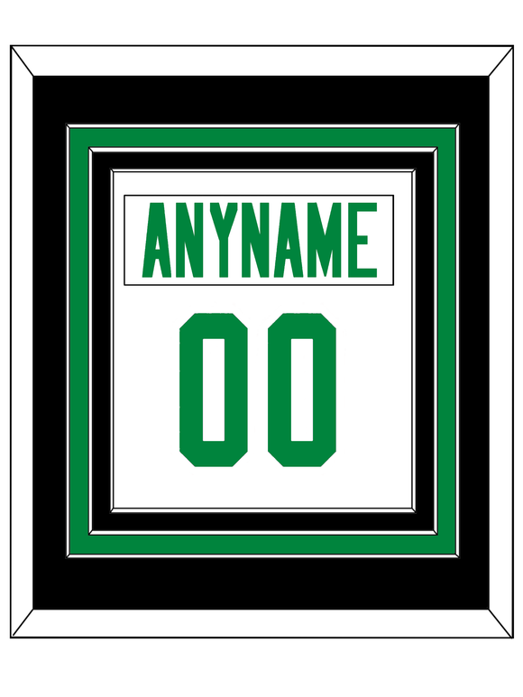 Dallas Nameplate & Number (Back) Combined - Road White - Triple Mat 3