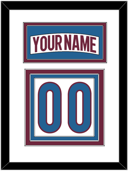 Colorado Nameplate & Number (Back) - Road White - Premier Tier 2