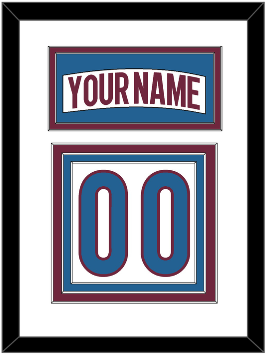 Colorado Nameplate & Number (Back) - Road White - Premier Tier 2