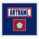 New York Nameplate & Super Bowl Jersey Patch - Road White (1980-1988) - Single Mat 3