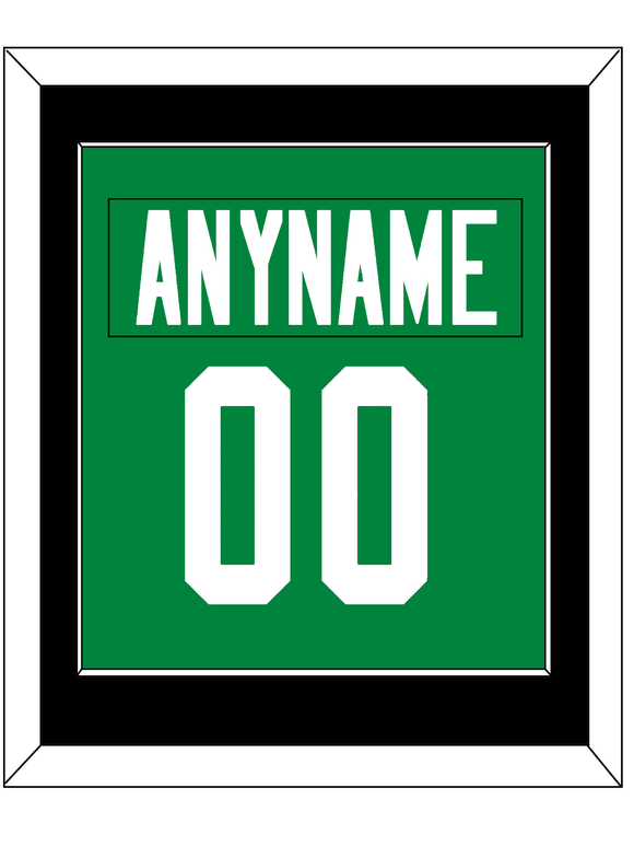 Dallas Nameplate & Number (Back) Combined - Home Green - Single Mat 2