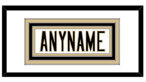 New Orleans Nameplate - Road White - Triple Mat 1