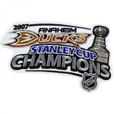 Anaheim Nameplate & Stanley Cup Champions Patch - Road White (2006-2014) - Premier Tier 2
